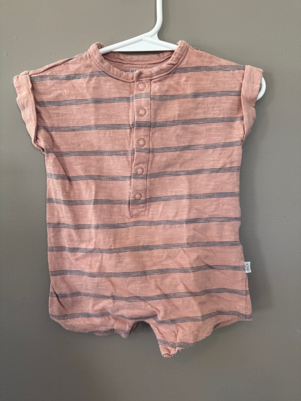 Little Planet Striped Pink Kids One-Piece Romper